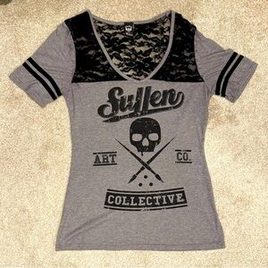 Sullen art women’s lace top size M